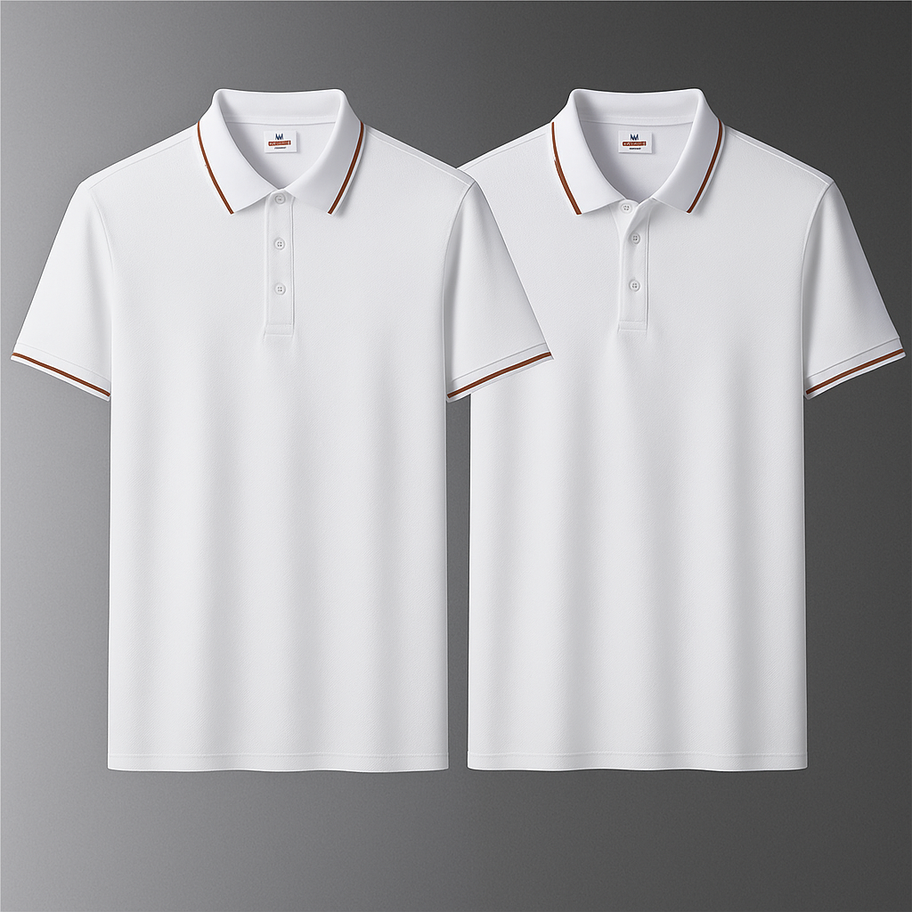 Koop 1, Ontvang 2 Premium Strijkvrije Stretch Polo’s + Horloge Cadeau