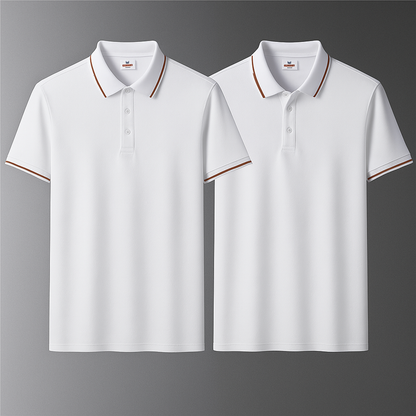 Koop 1, Ontvang 2 Premium Strijkvrije Stretch Polo’s + Horloge Cadeau