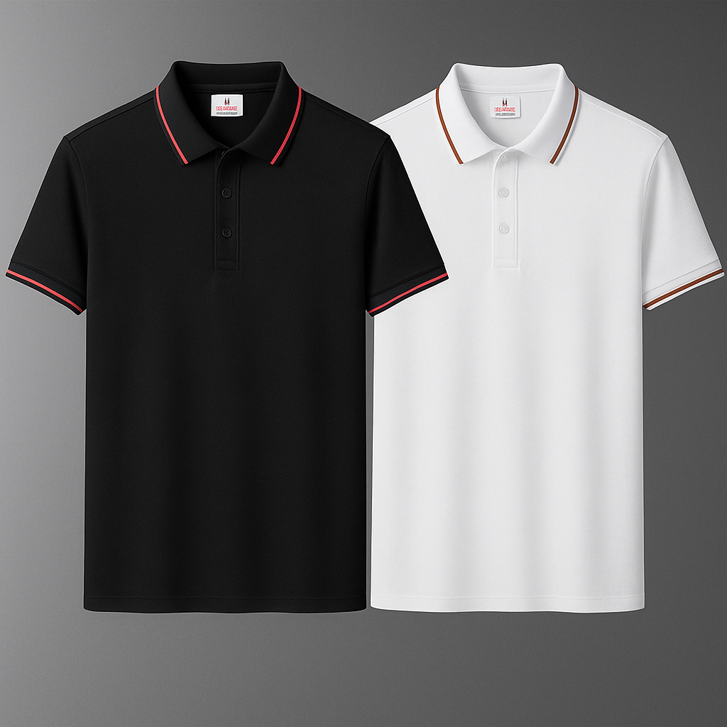 Koop 1, Ontvang 2 Premium Strijkvrije Stretch Polo’s + Horloge Cadeau