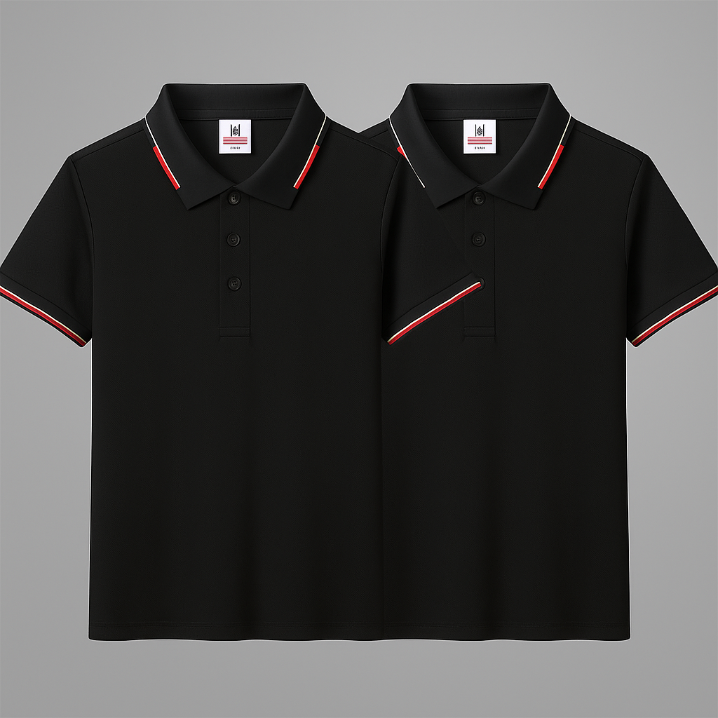 Koop 1, Ontvang 2 Premium Strijkvrije Stretch Polo’s + Horloge Cadeau