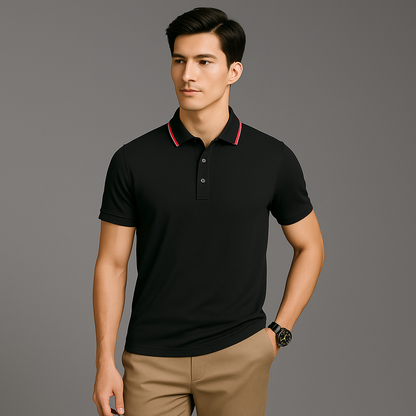 Koop 1, Ontvang 2 Premium Strijkvrije Stretch Polo’s + Horloge Cadeau